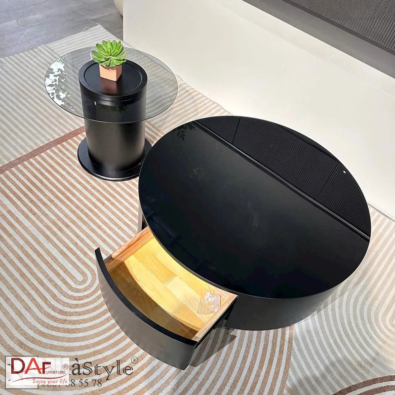 Bàn trà tròn đôi - Chọn cỡ và chiều cao so với mặt ngồi sofa