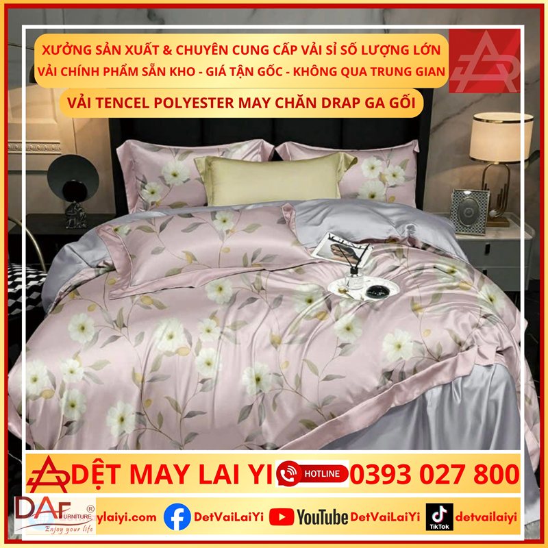 Chăn ga gối lụa Tencel - Yêu cầu xem nhãn thành phần, không nghe tên gọi