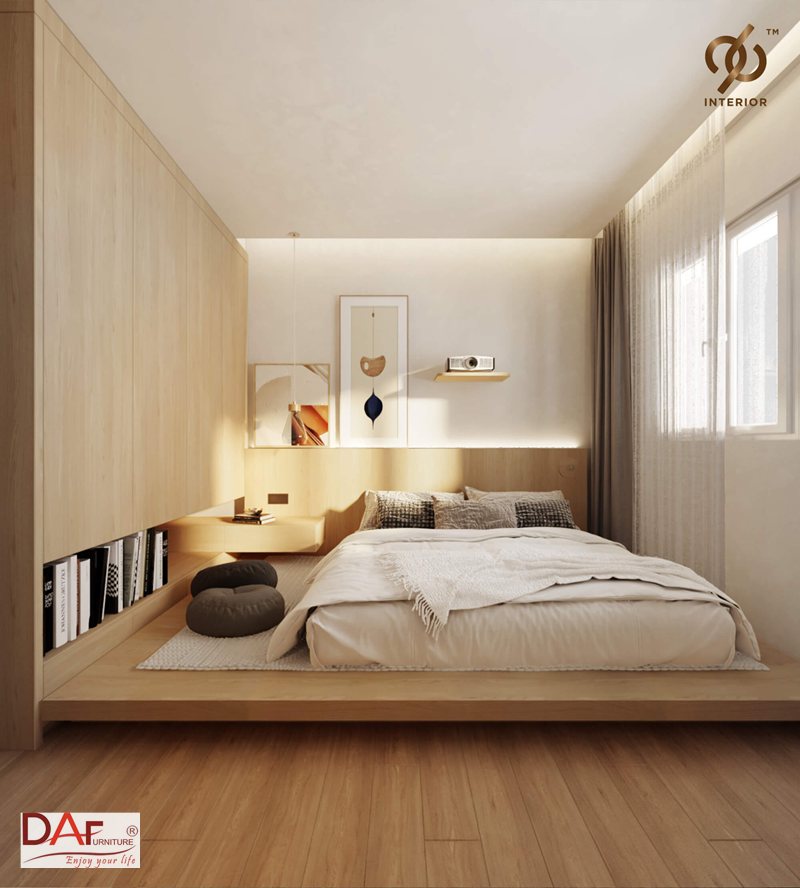 Giường ngủ kiểu Nhật thấp sàn - Khó đứng lên với người lớn tuổi hoặc người đau khớp