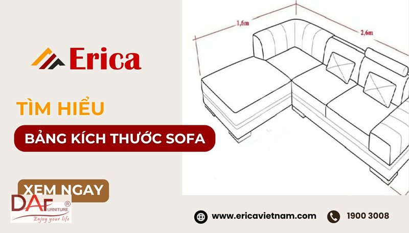 Kích thước ghế sofa chuẩn - Kích thước ghế sofa chuẩn: các cỡ phổ biến trên thị trường