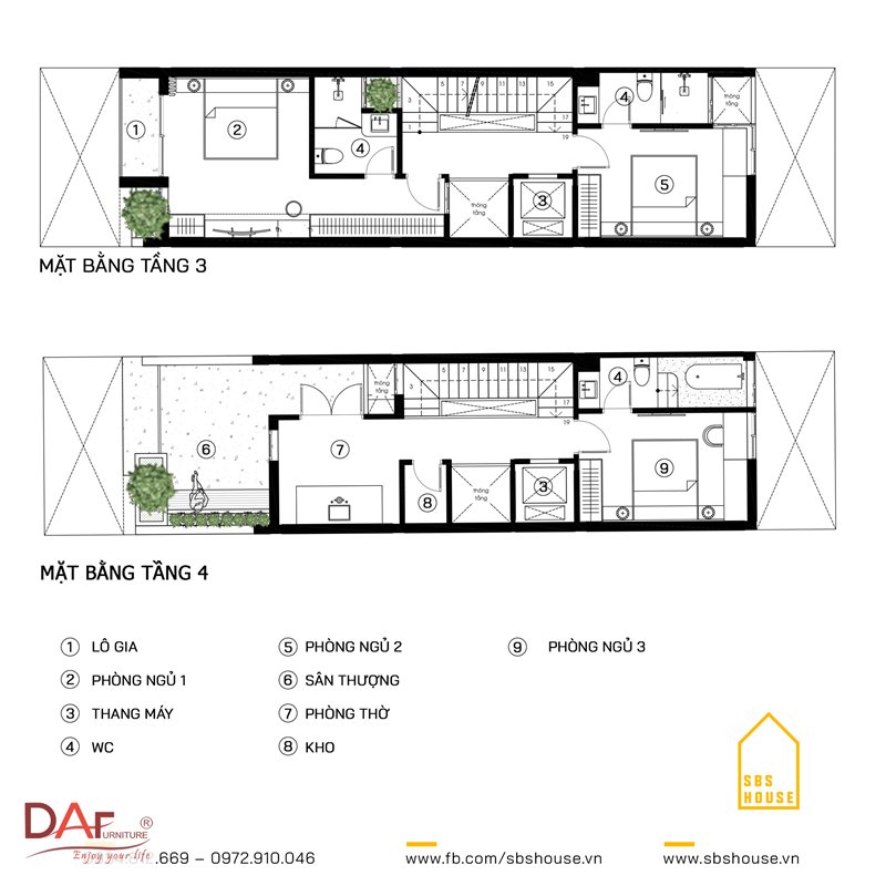 Nội thất nhà phố 4x15 - Phân bổ công năng theo chiều sâu 15 mét Nội thất nhà phố 4x15 - Phân bổ công năng theo chiều sâu 15 mét