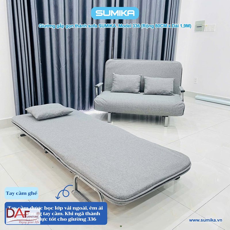 Sofa giường thông minh - Gấp ba khúc