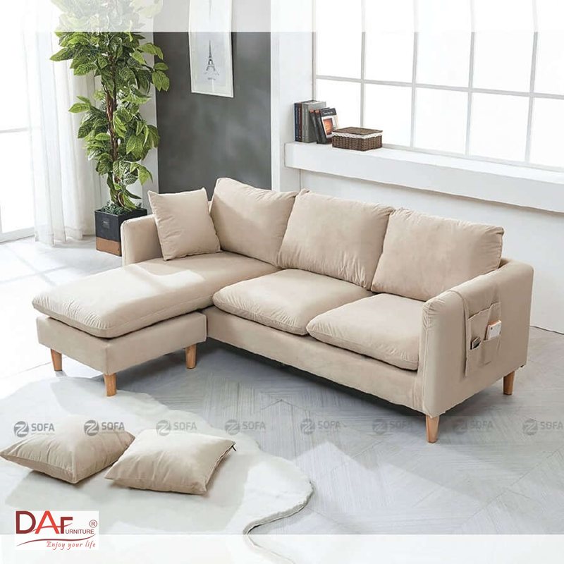 Sofa màu kem đẹp - Vỏ bọc rời tháo giặt là khoản đáng chi thêm