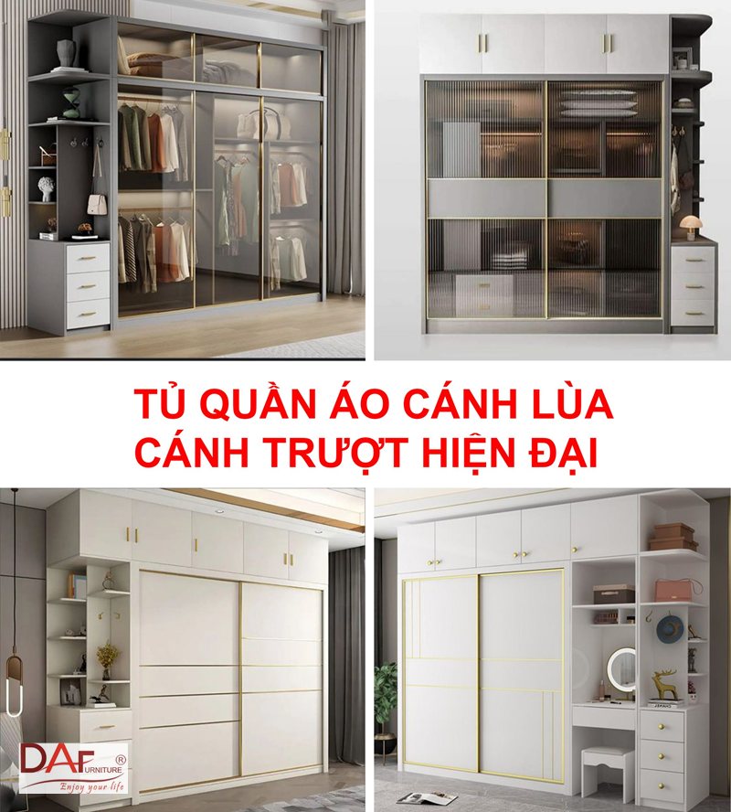 Tủ quần áo cánh lùa hay cánh mở - Tủ quần áo cánh lùa hay cánh mở: quyết định nằm ở khoảng trống trước tủ